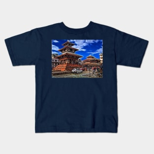 Durbar Square, Kathmandu, Nepal Kids T-Shirt